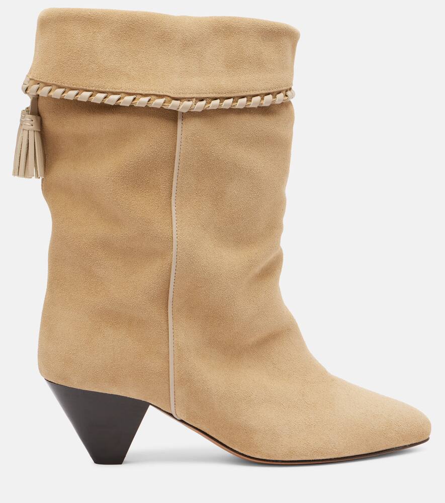 Ботинки Dalby 55 на шнуровке из замши Isabel Marant, Deep Beige — фото 4