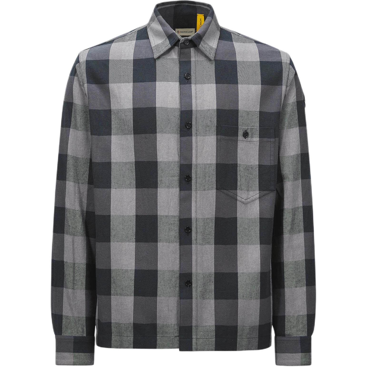 

Moncler X Mercedes Benz Nigo клетчатая хлопковая рубашка MONCLER GENIUS, черный