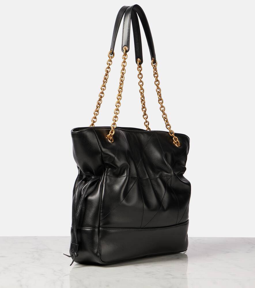 Сумка-тоут Jamie Shopping из натуральной кожи Saint Laurent, Noir — фото 4