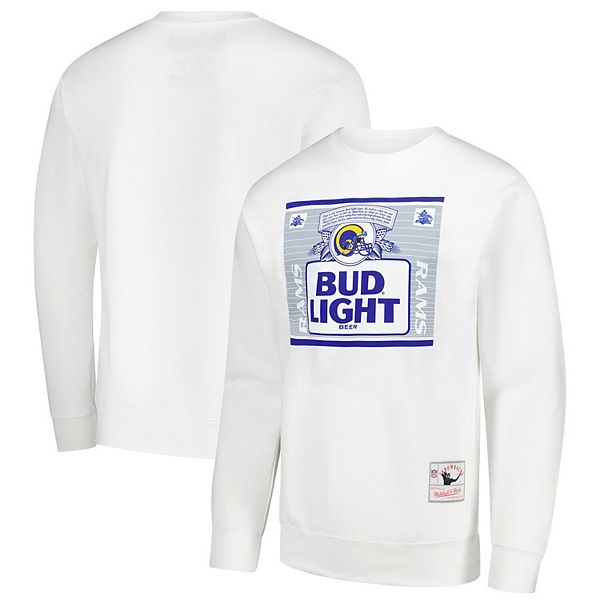 

Мужской свитшот bud light white los angeles rams the crest Mitchell & Ness, Белый, Мужской свитшот bud light white los angeles rams the crest Mitchell & Ness