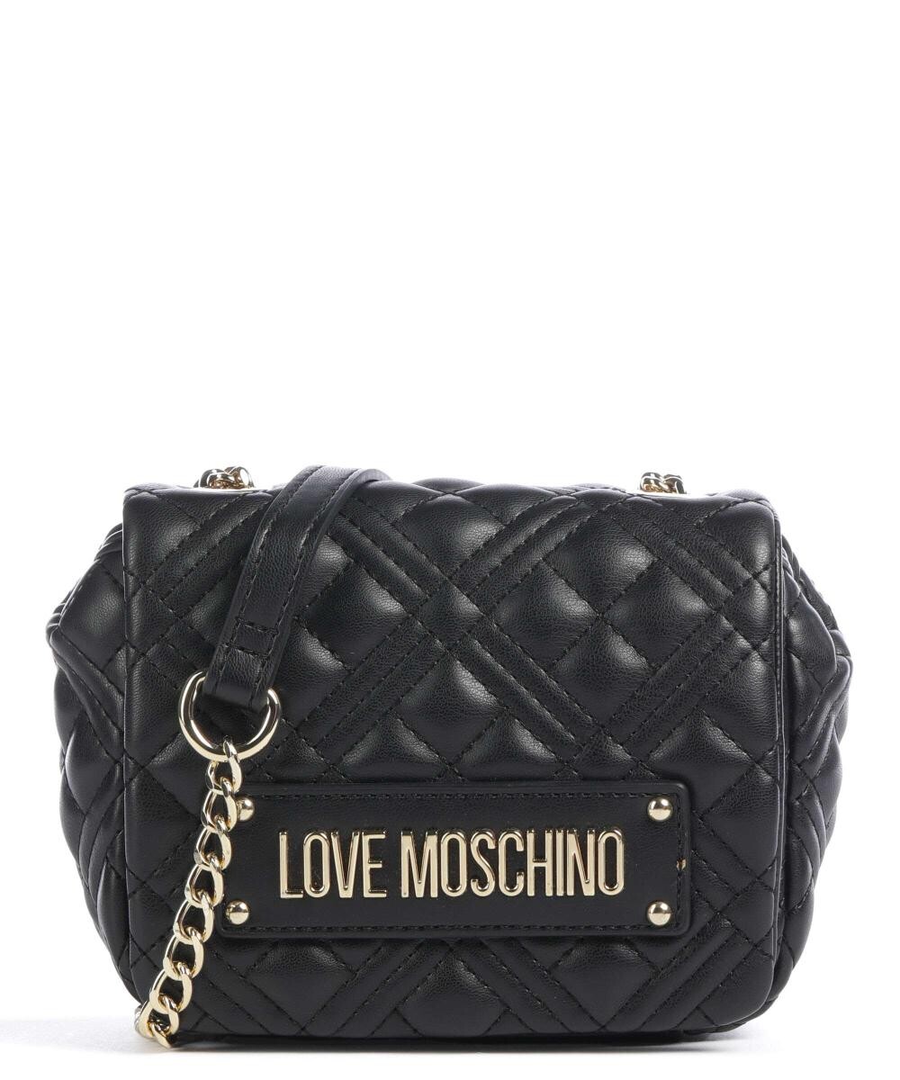 

Стеганая сумка через плечо из искусственной кожи Love Moschino, черный