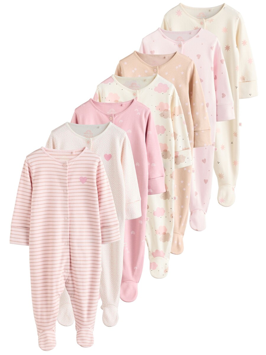 

Пижама Next, пастельно-желтый/светло-желтый/пастельно-оранжевый/розовый/пастельно-розовый/белый