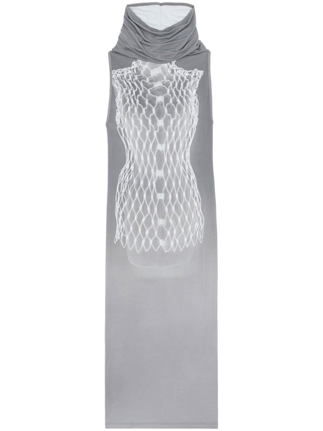 

MM6 Maison Margiela платье миди Dummy без рукавов, серый