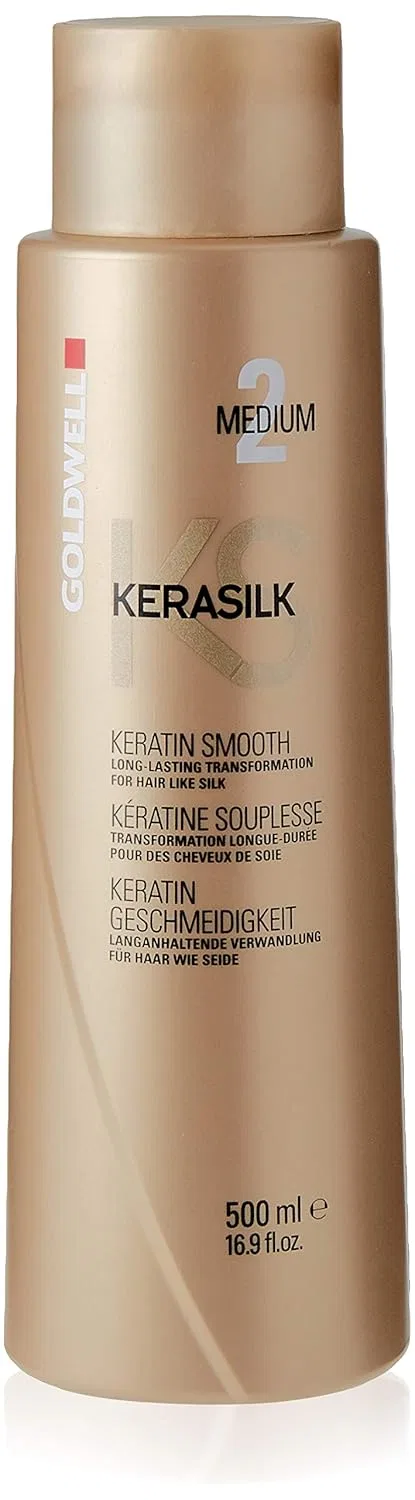 Средство для кератинового выпрямления волос Kerasilk Keratin Smooth Medium 2 от Goldwell, 500 мл Goldwell