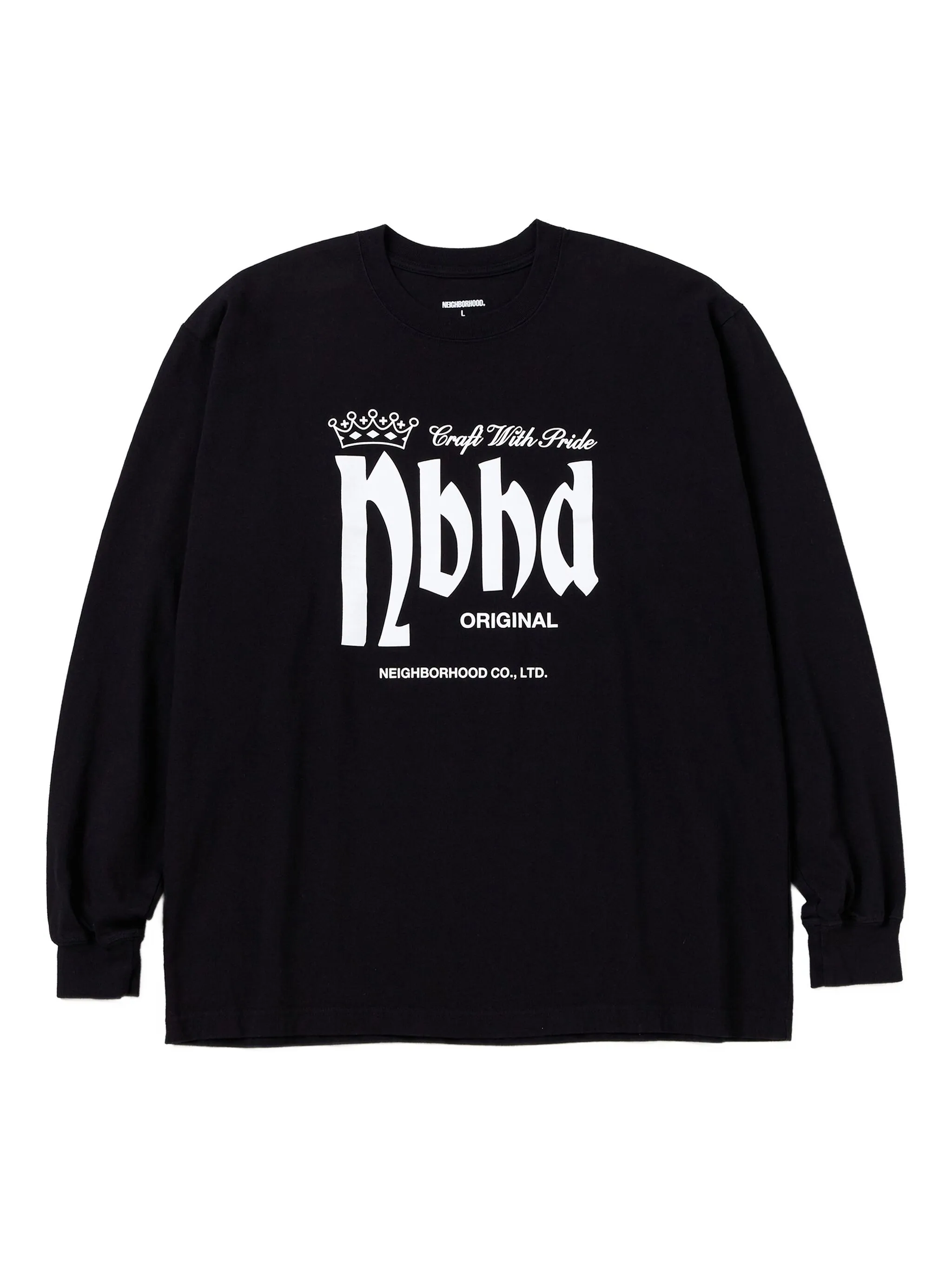

Футболка с длинными рукавами и логотипом Neighborhood, черный