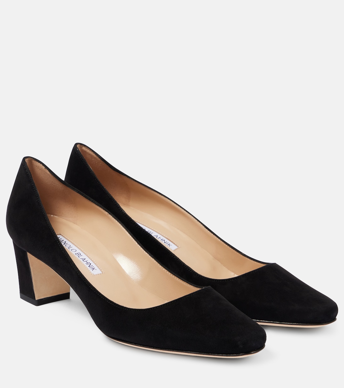 Оккатопла 50 замшевые лодочки Manolo Blahnik, 0015 Blck