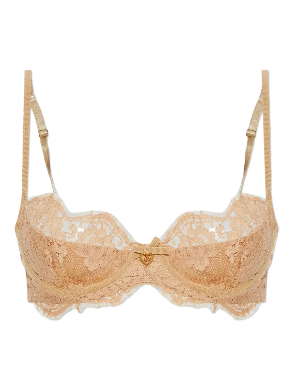 

Бюстгальтер из кружев с цветочным узором Dsquared2, нейтральный