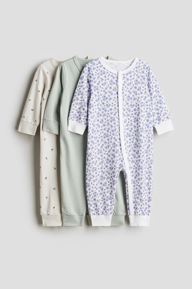 

Упаковка из 3 хлопковых пижам H&M, мультиколор