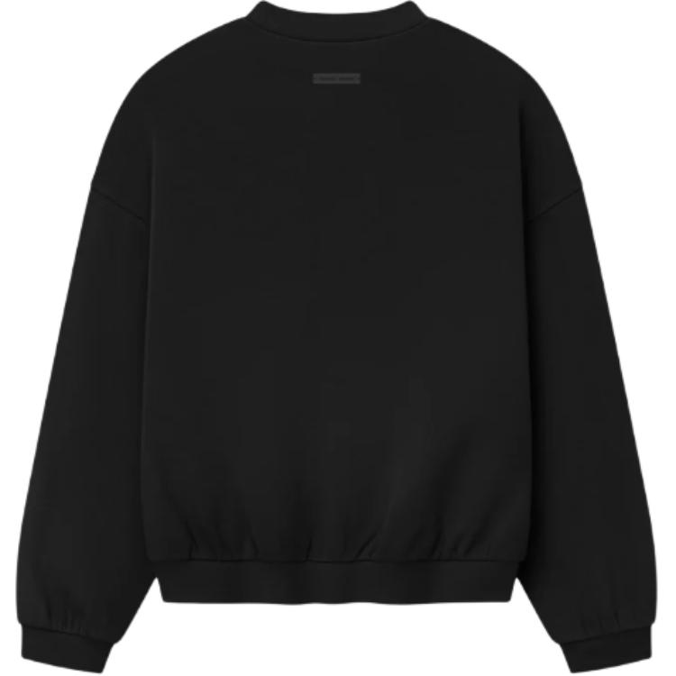 Свитшот с нашивкой логотипа Fear Of God Essentials, черный — фото 3
