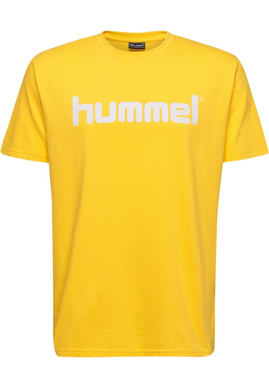 

Футболка с принтом HMLGO KIDS COTTON LOGO S/S Hummel, цвет SPORTS YELLOW