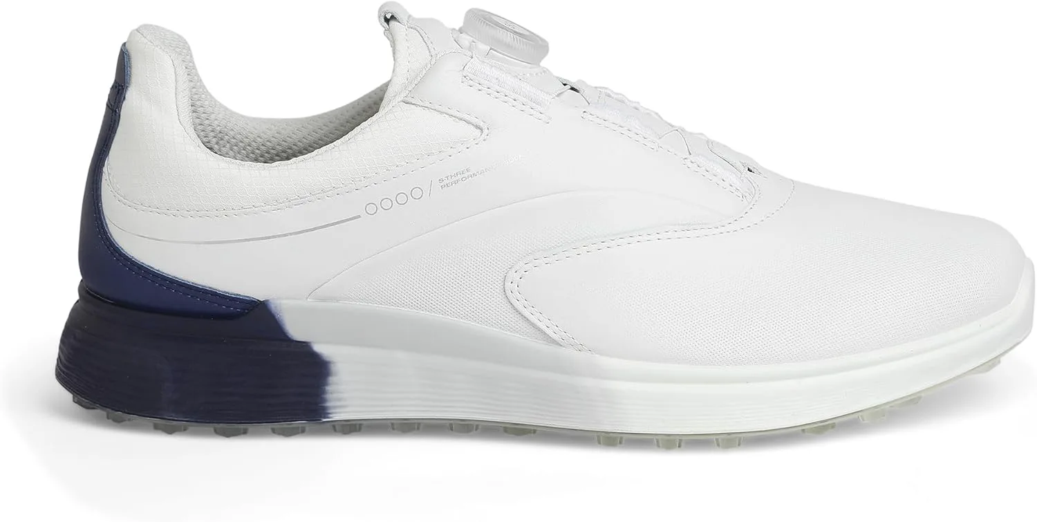 Мужские гольф-кроссовки ECCO S-Three с Gore-Tex, белый/синий/ярко-белый — фото 3