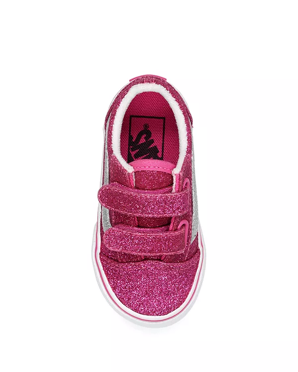Кроссовки в стиле олдскул унисекс для малышей Vans, розовый — фото 2