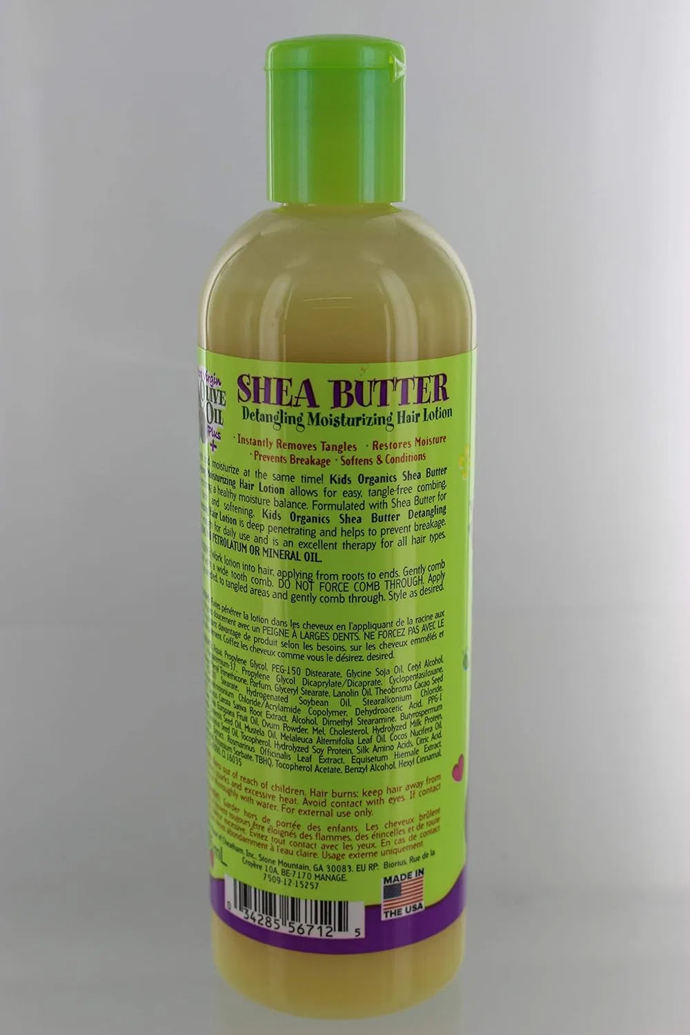 Детский увлажняющий лосьон для волос AFRICA'S BEST ORGANICS с маслом ши и оливковым маслом 355 мл Originals By Africa'S Best — фото 3