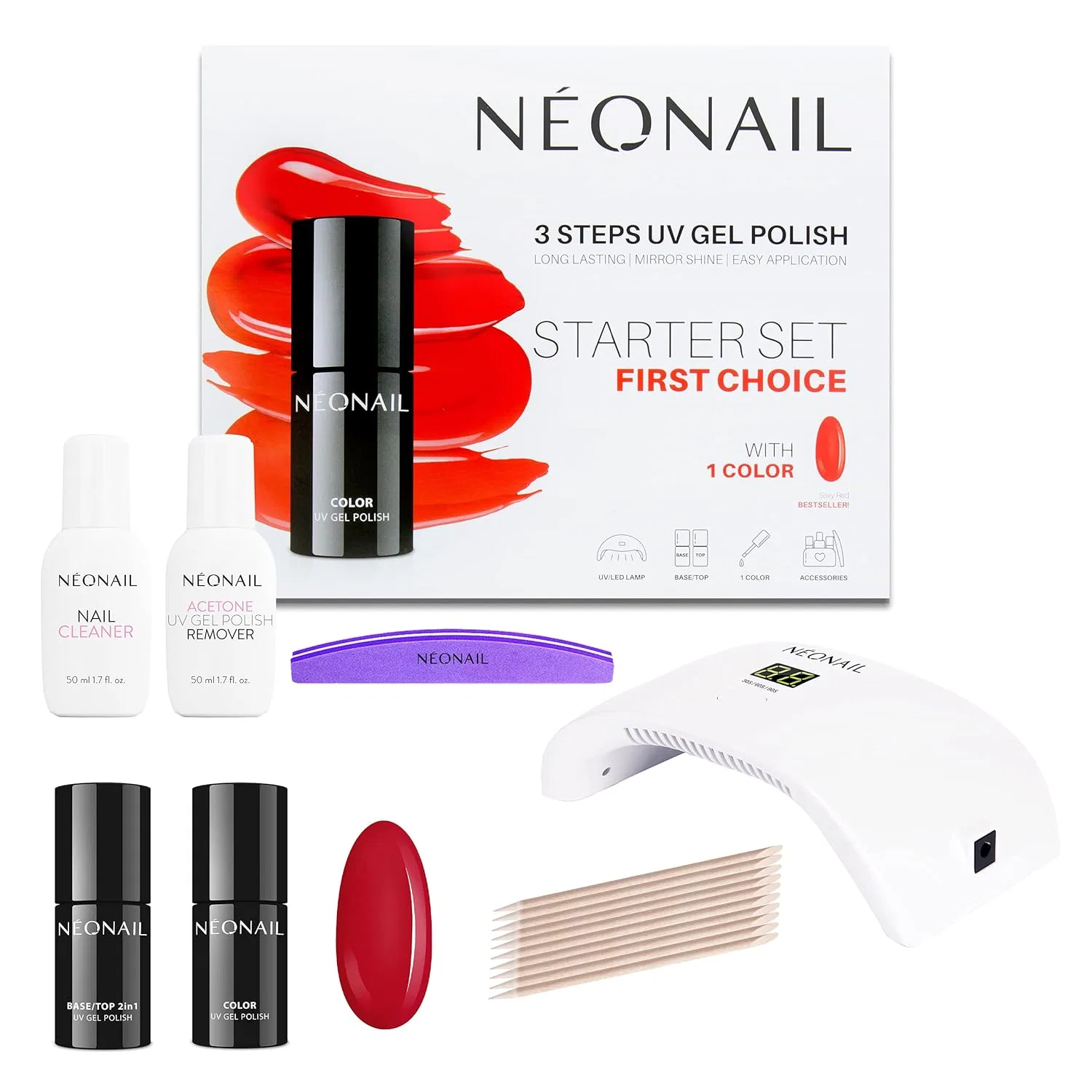 Стартовый набор для маникюра «First Choice» с LED UV лампой от NÉONAIL Néonail