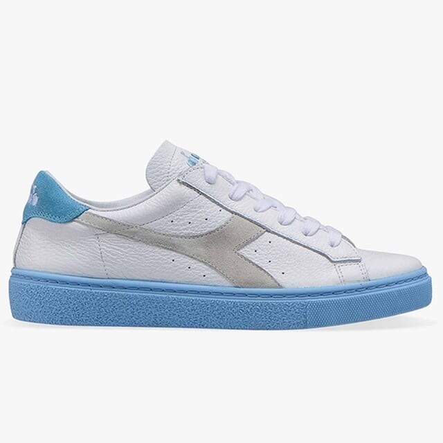 Женские белые кроссовки Montecarlo h color blck ita Diadora, синий