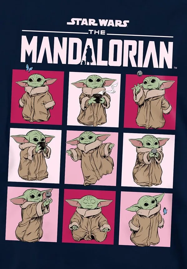 Толстовка star wars the mandalorian grogu squares Star Wars, Dark Blue — фото 3