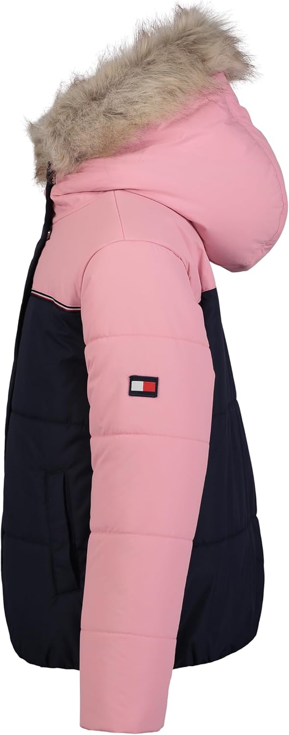 Женская стеганая куртка Tommy Hilfiger Chevron (для детей старшего возраста), Expedition Navy — фото 2