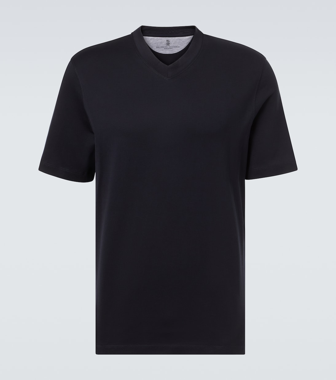 

Хлопковая футболка из джерси Brunello Cucinelli, C4425