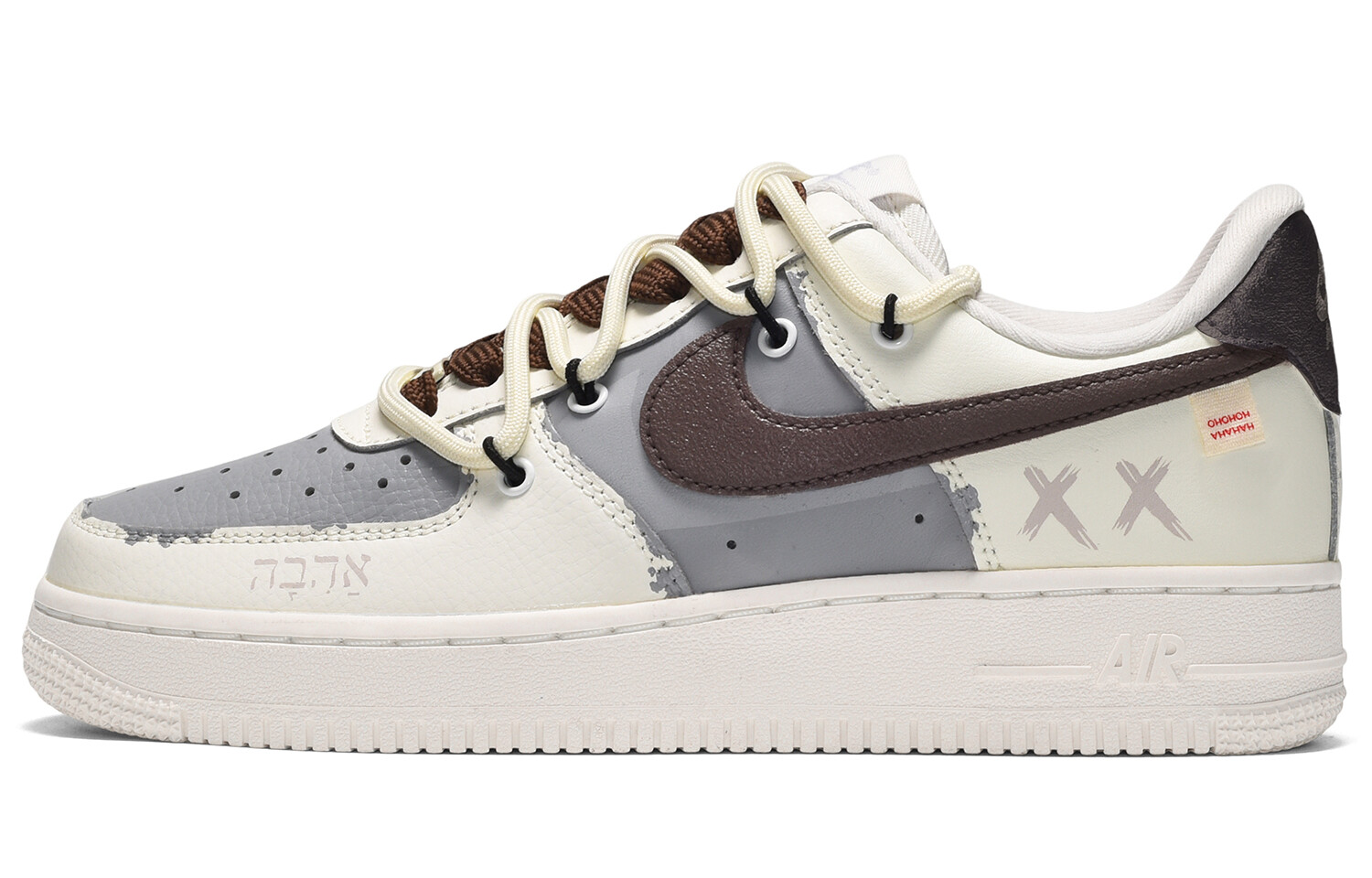 

Кроссовки Nike Air Force 1 Skateboard Shoes Men Low-Top Beige Brown