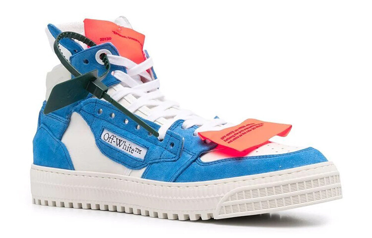 Кроссовки мужские Off-White Off-Court для скейтбординга, белый / синий — фото 2