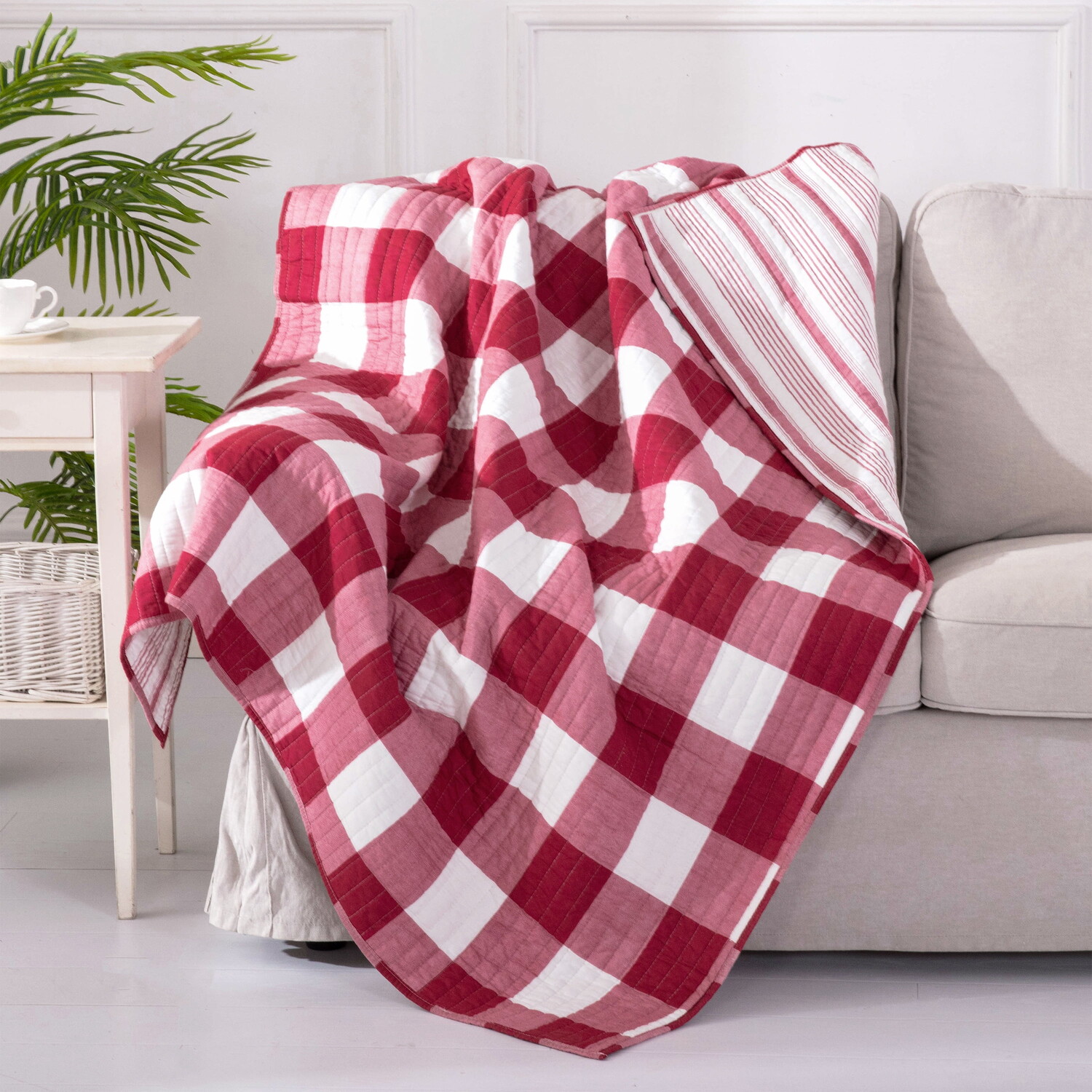 

Покрывало Levtex Home Camden Buffalo, красный