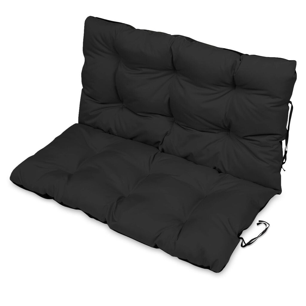 

Подушка сиденья Подушка для скамейки Подушка для садовой скамейки - 120x38 см - для улицы и для дома - красная SuperKissen24., черный