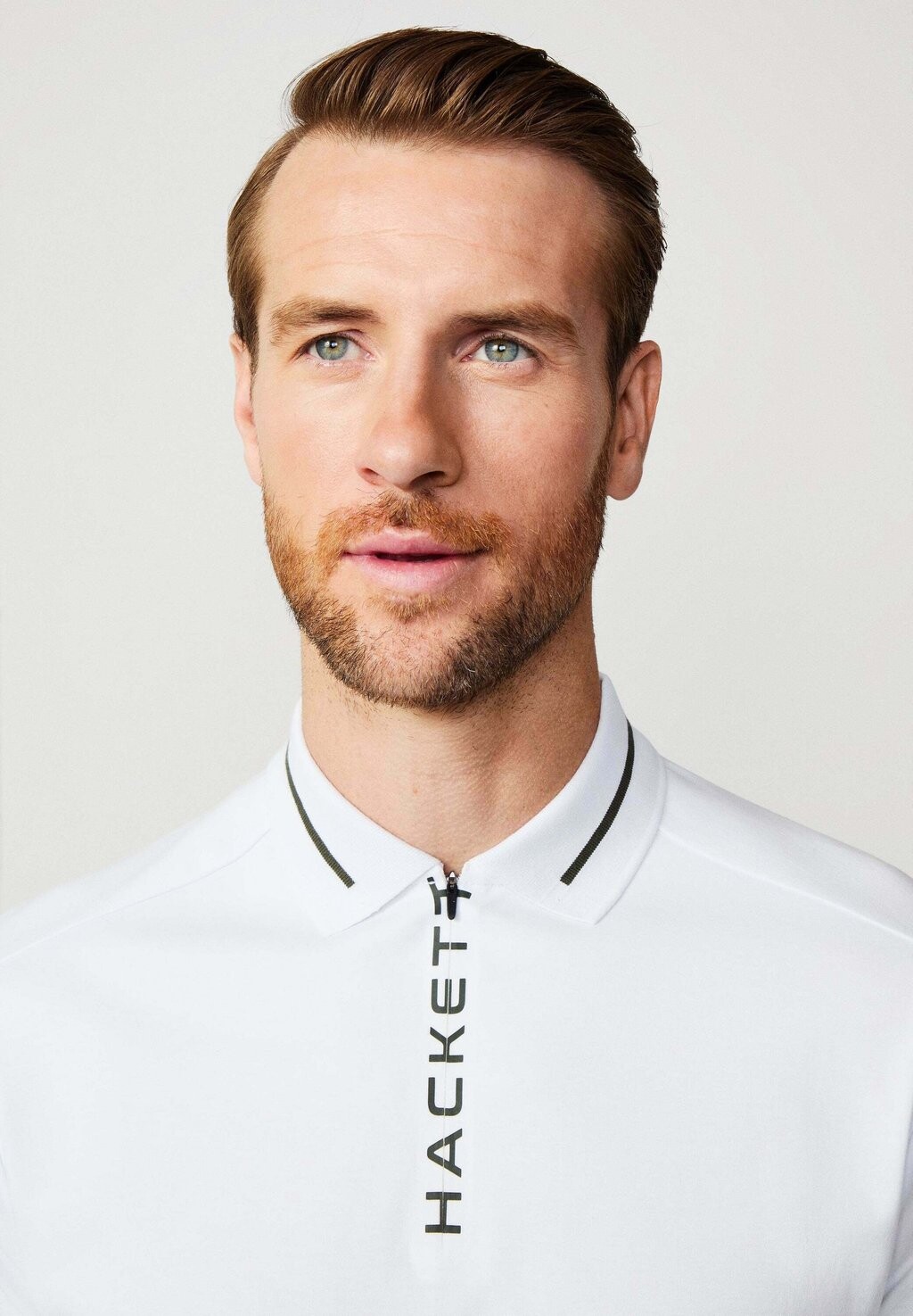 

Рубашка поло PRINT PLACKET Hackett London, белый