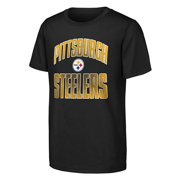 Футболка Youth black Pittsburgh Steelers Never Quit 2-pack Outerstuff — фото 3