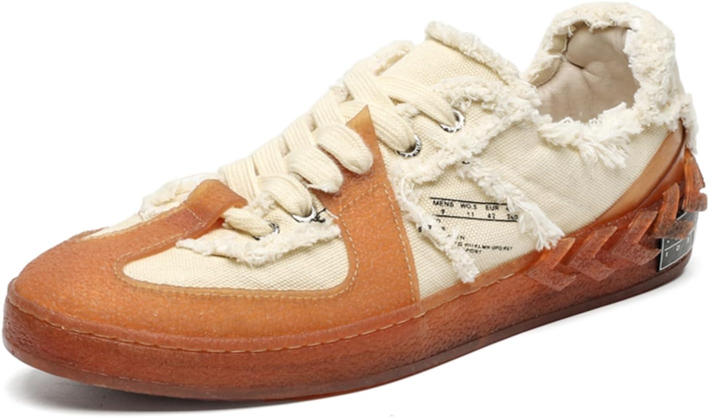 

Мужские винтажные кеды из холщовой ткани Yrzhgdl, белый