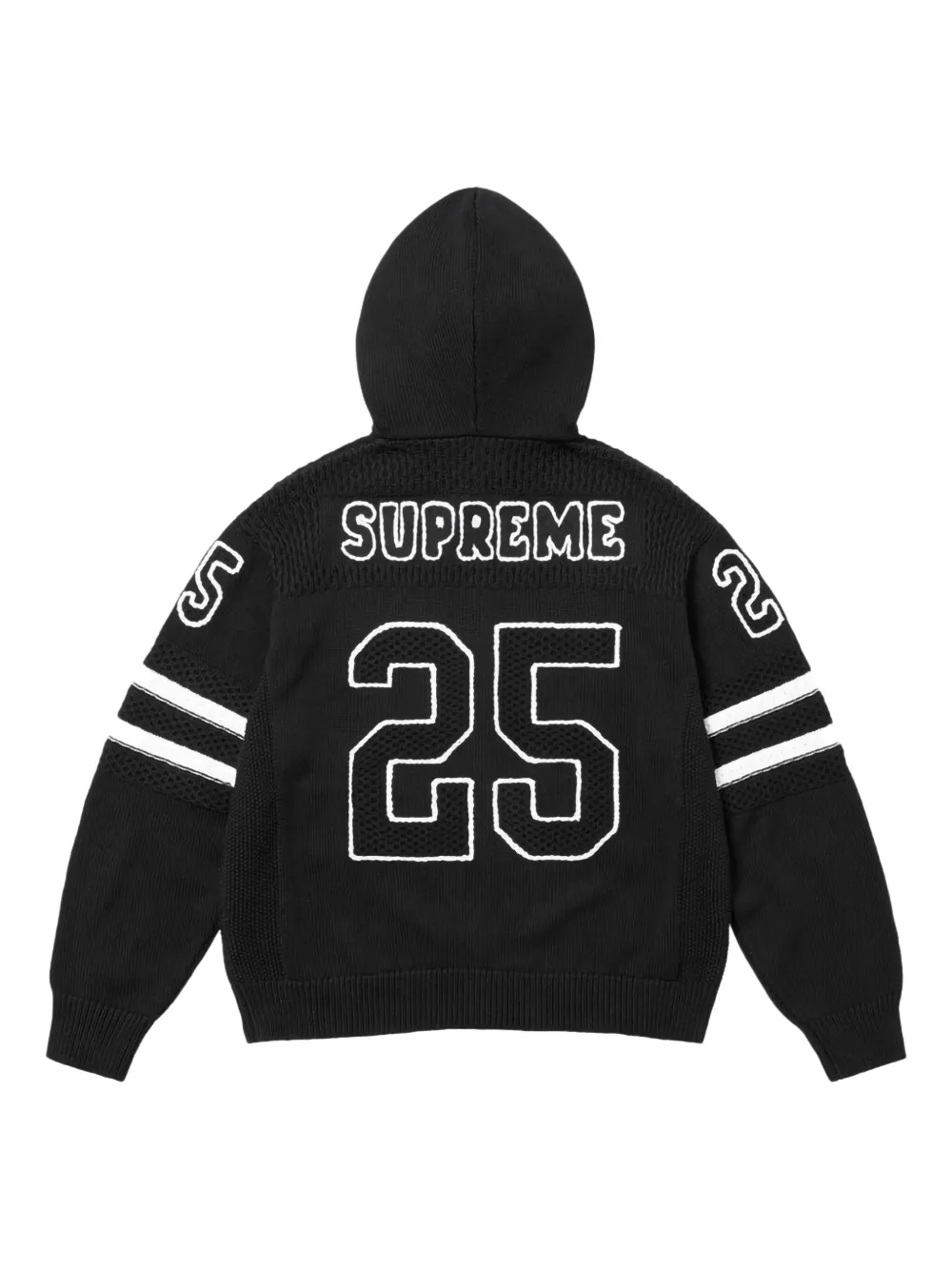 Худи Sport SS 25 - Black на молнии Supreme, черный — фото 2