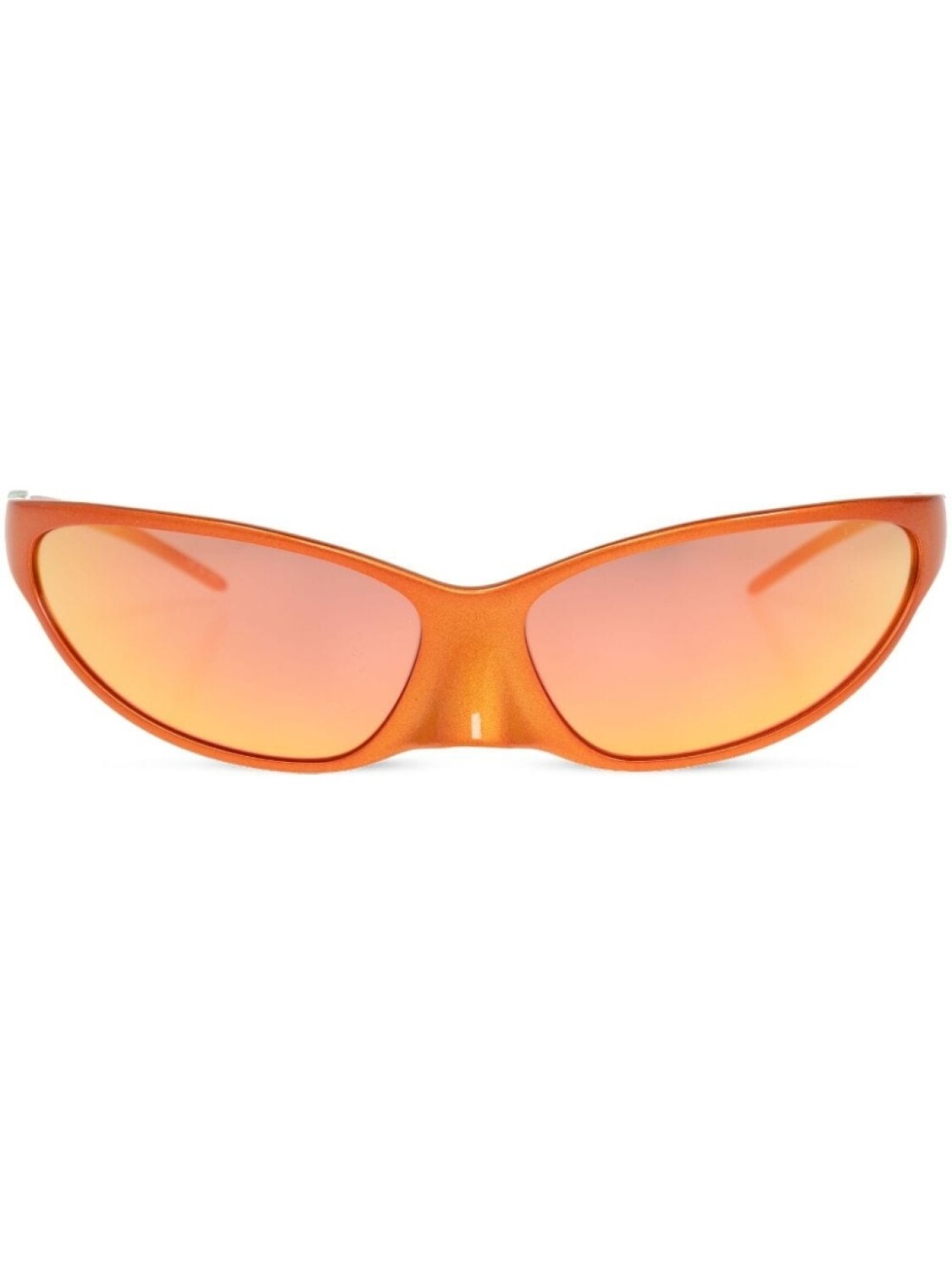 

Balenciaga Eyewear солнцезащитные очки «кошачий глаз» 4G с зеркальными линзами, оранжевый