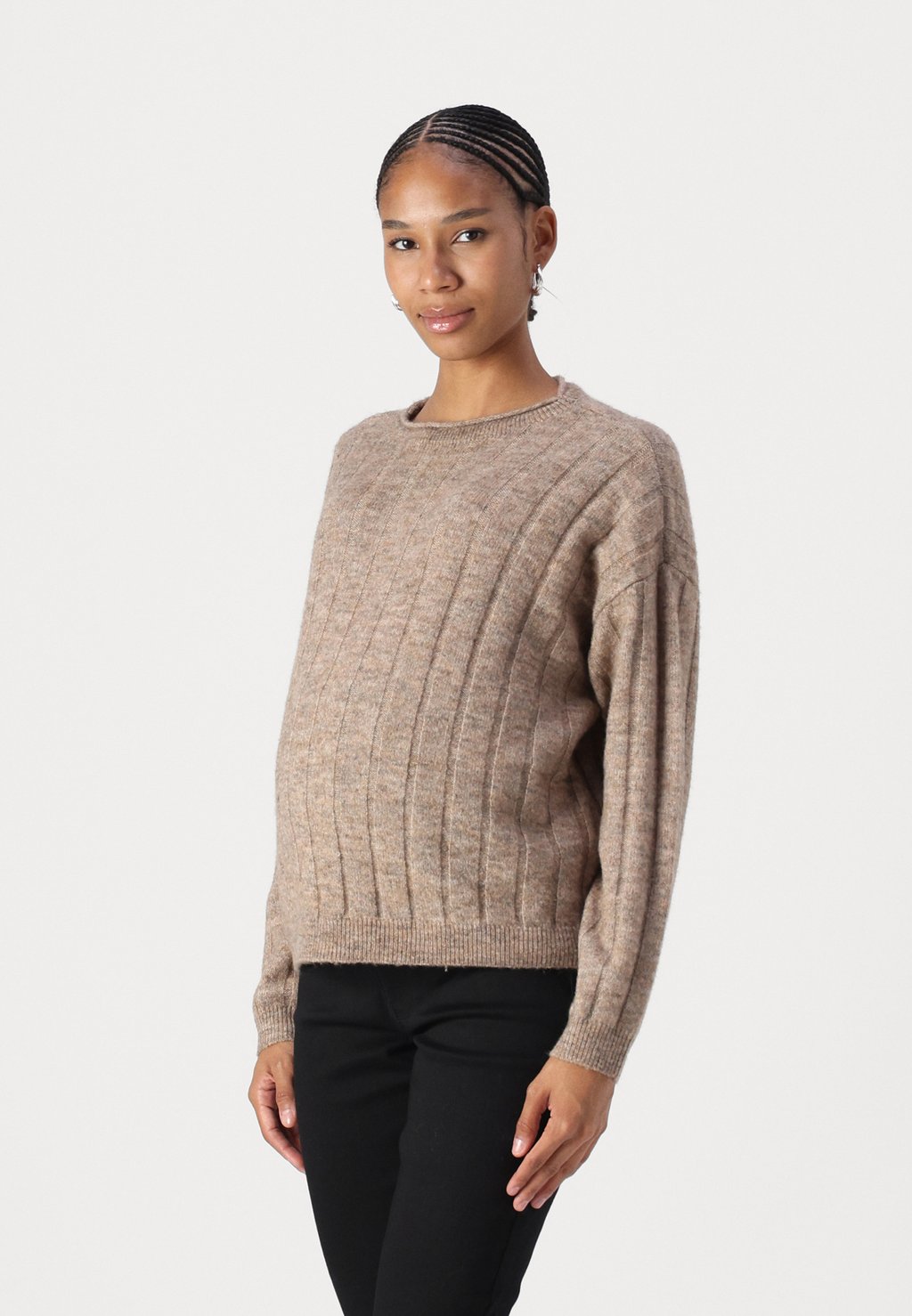 

Джемпер VMMWILLA O NECK PULLOVER Vero Moda Maternity, светло-коричневый
