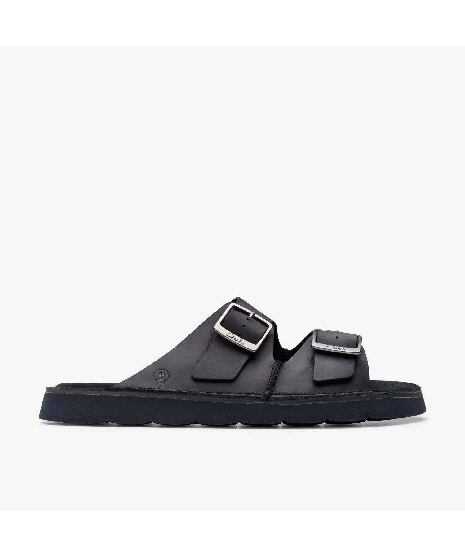 Мужские сандалии с кожаным ремешком Solsbury Strap Clarks черные