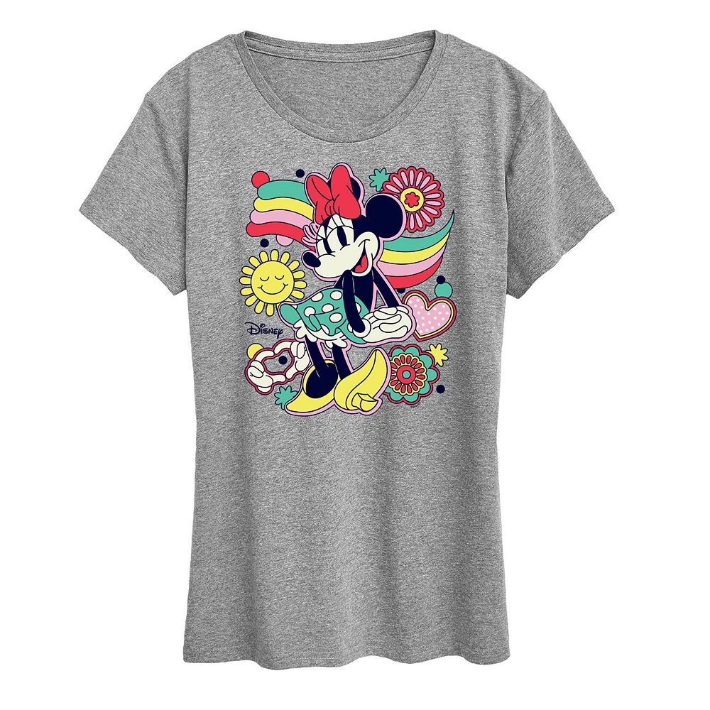 

Футболка с изображением коллажа и Минни Маус Disney's, цвет Heather Gray