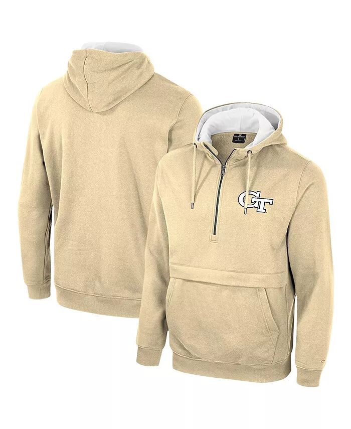 

Мужская золотая толстовка с капюшоном Georgia Tech Yellow Jackets Team Half-Zip Colosseum