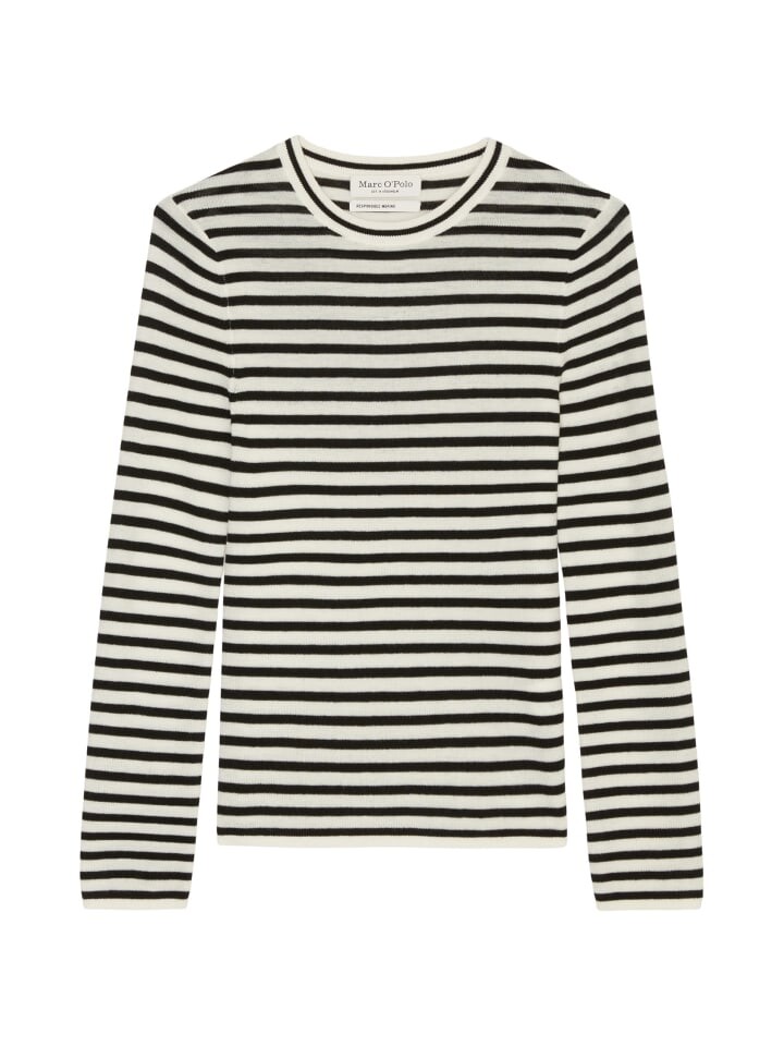 

Пуловер Marc O'Polo Langarm Strick slim, цвет multi/salty white