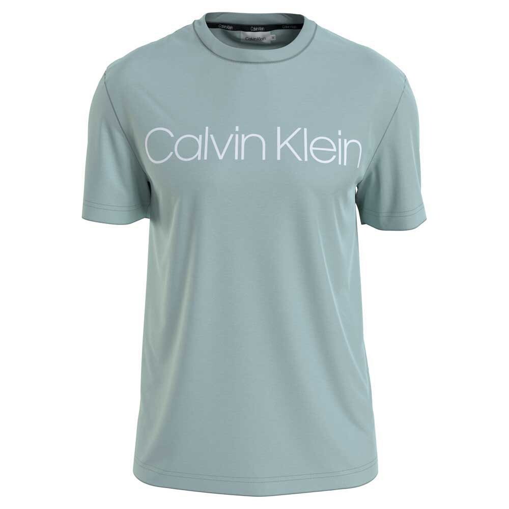 

Футболка с коротким рукавом Calvin Klein Cotton Front Logo, зеленый