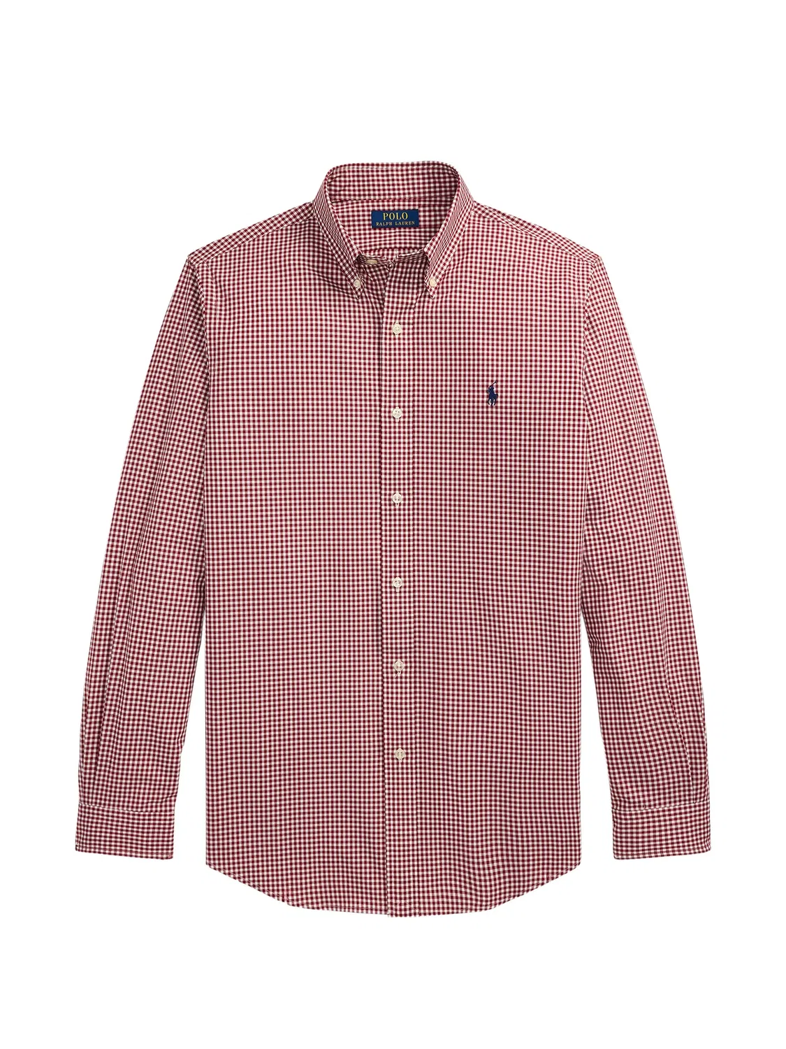 Рубашка в клетку гингем Polo Ralph Lauren, красный