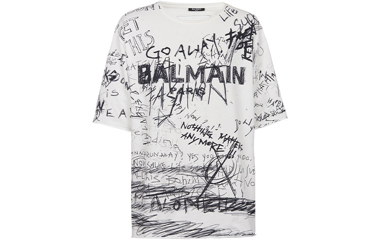 Футболка мужская белая BALMAIN — фото 2