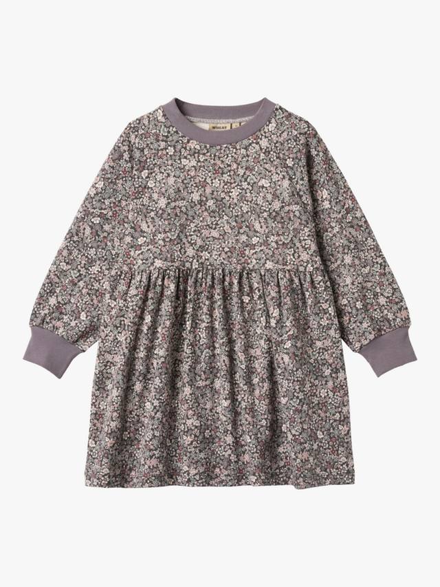 

Детское платье с длинными рукавами из хлопка WHEAT, Purple Stone