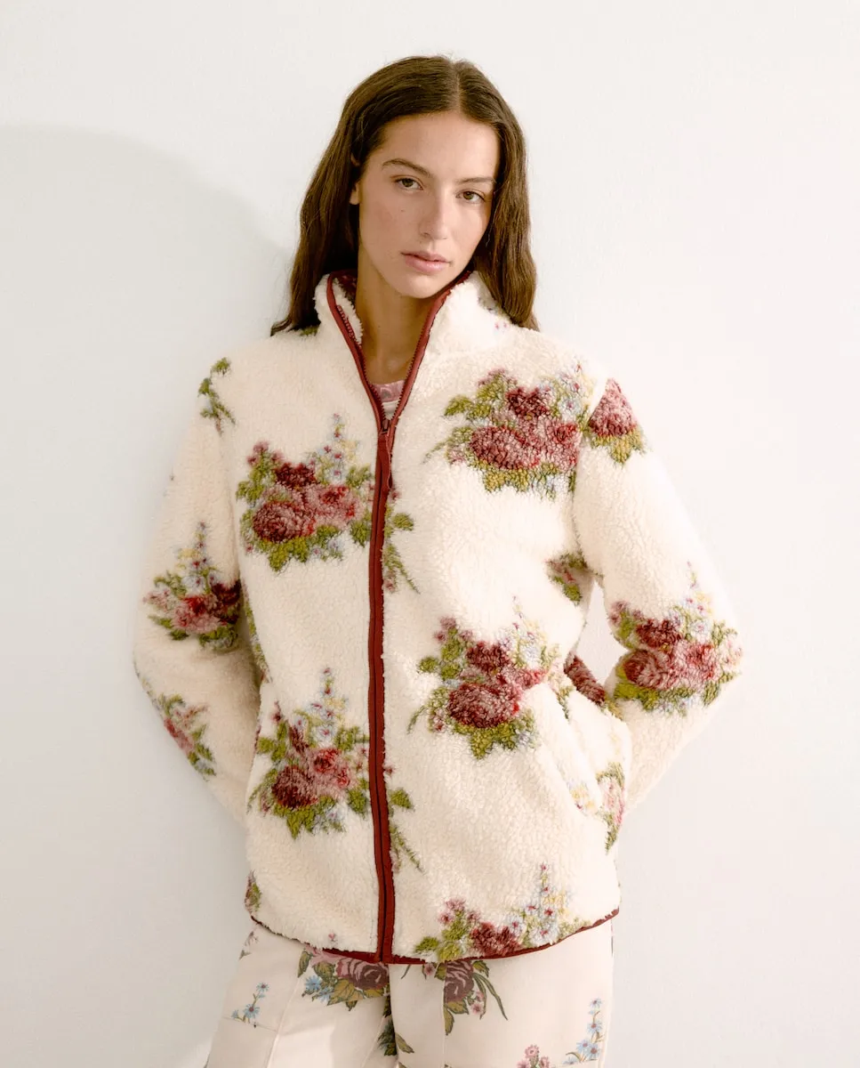 

Женский халат с молнией и принтом Énfasis, белый