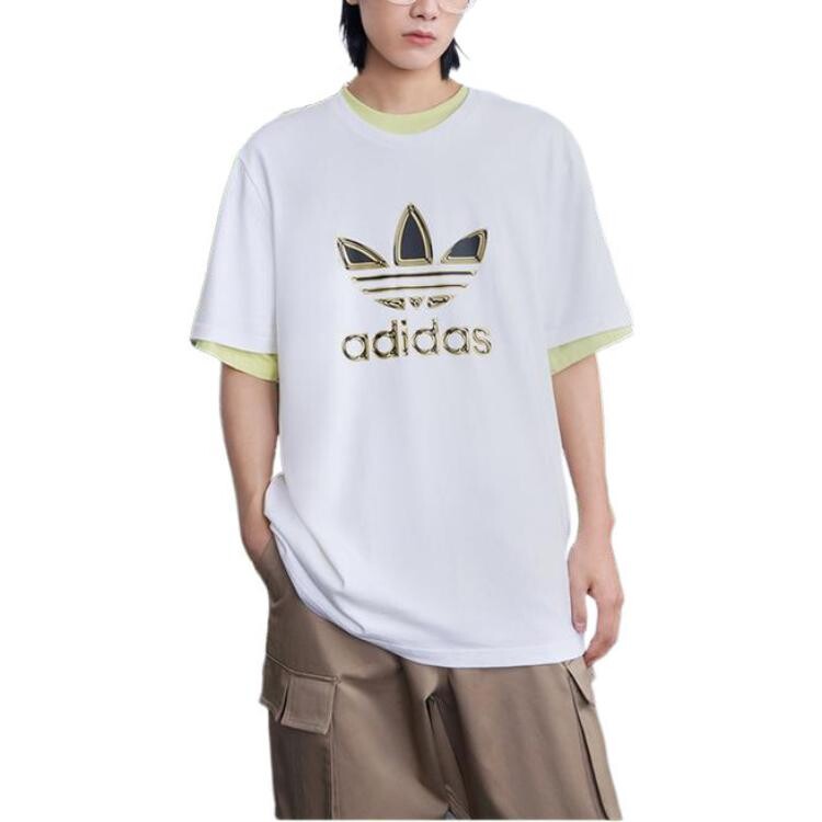 Футболка Adidas Originals Logo Printing Sports Short Sleeve, белый — фото 3