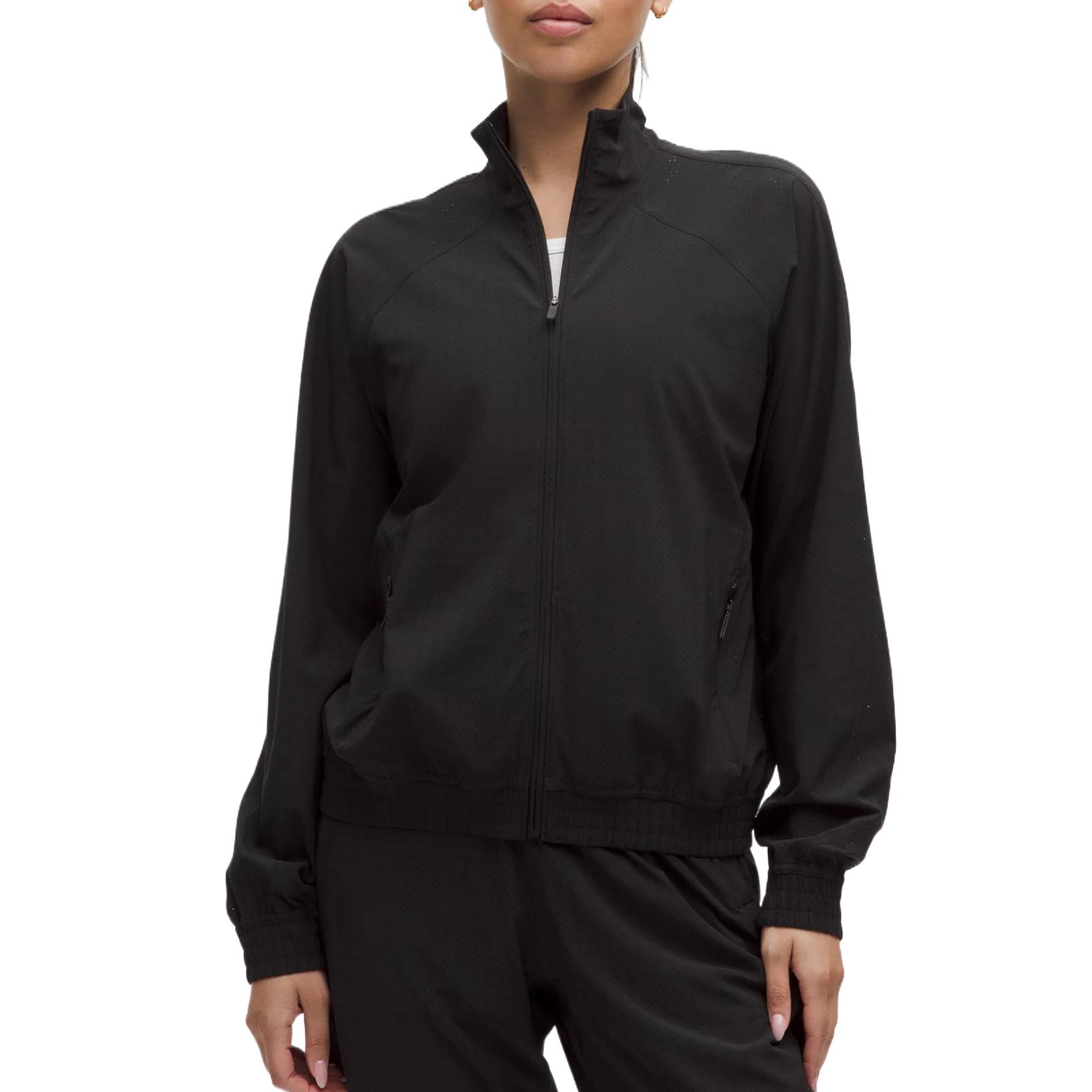 

Lululemon Адаптированная перфорированная куртка для бега, Black BLAK