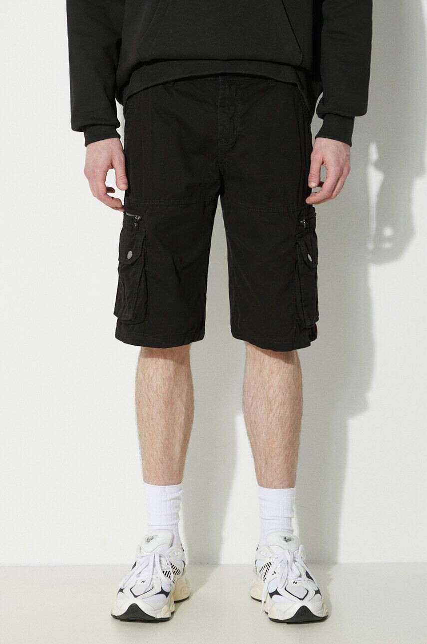 

Хлопковые шорты Alpha Industries, черный