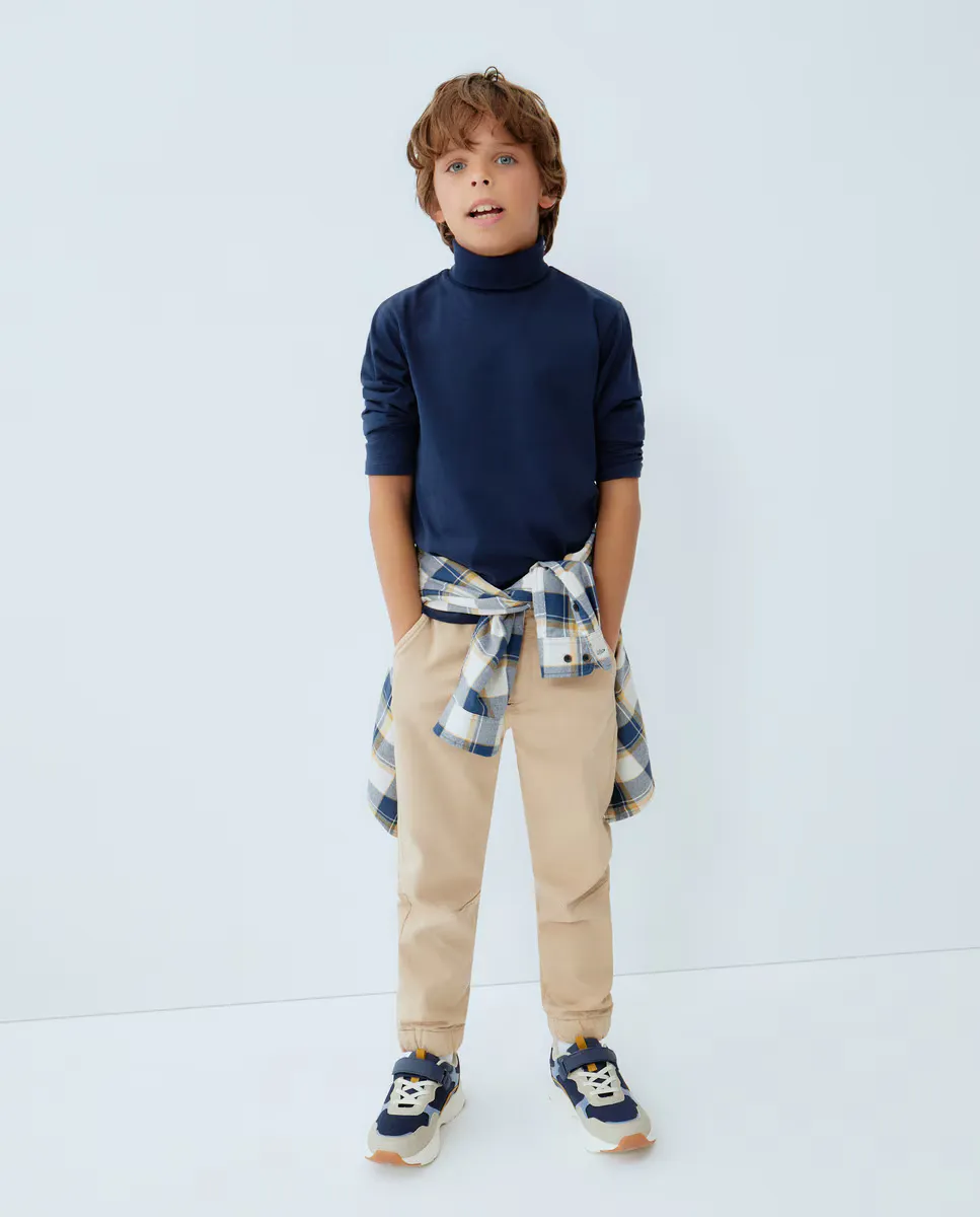 

Плюшевые плоские спортивные штаны для мальчика Kids El Corte Inglés, цвет Tostado