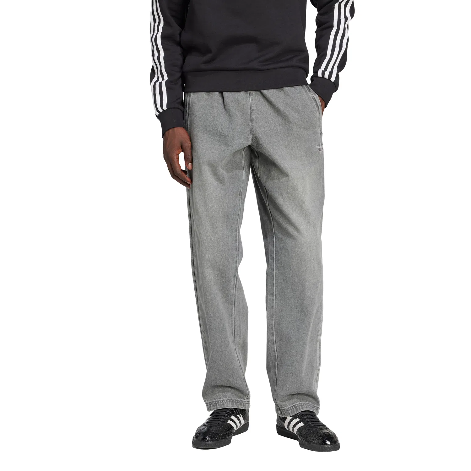 Мужские свободные джинсовые брюки Adicolor Stone от Adidas — фото 4