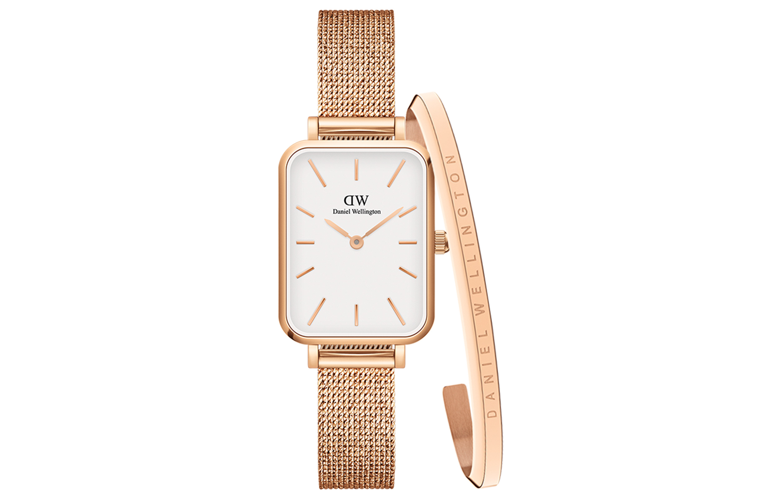 

DW/DanielWellington Часы Daniel Wellington QUADRO Collection Wrist Watch Quartz Movement White Dial Women's Watch