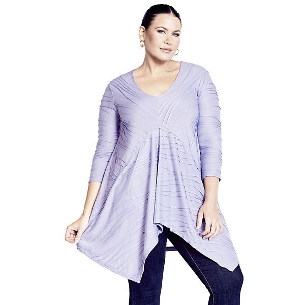 

Женская футболка Finley plus size Avenue, Wisteria