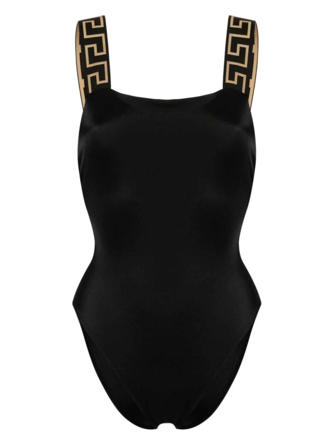 

Versace купальник с декором Greca, черный