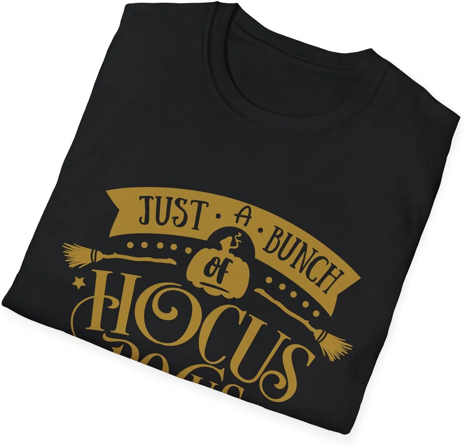 Футболка унисекс в стиле "Just a Bunch of Hocus Pocus" | Одежда на Хэллоуин, осенняя одежда, футболка для жуткого сезона, повседневная одежда — фото 4